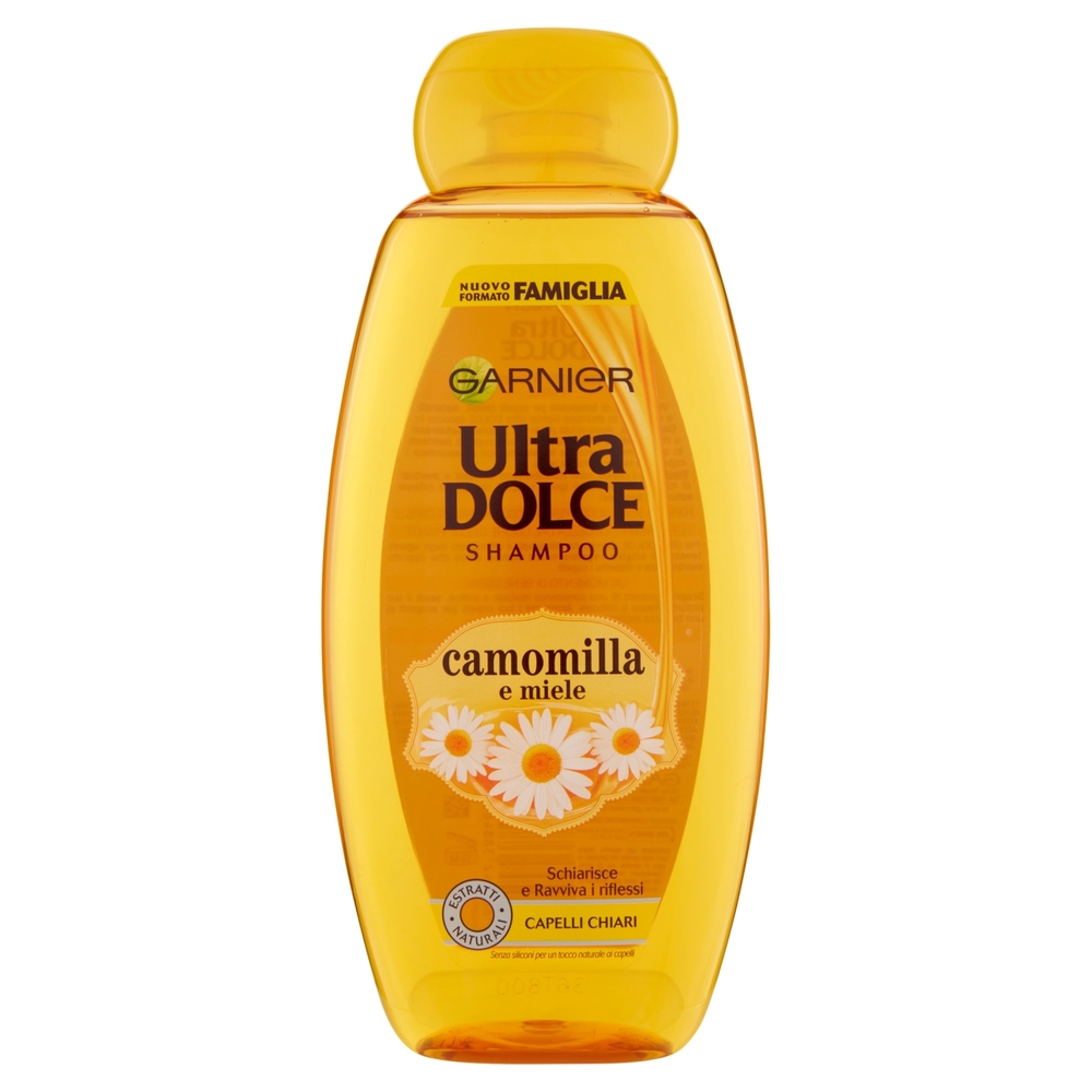 Garnier Shampoo Ultra Dolce, Shampoo per Capelli Chiari, Camomilla e Miele, 600 ml